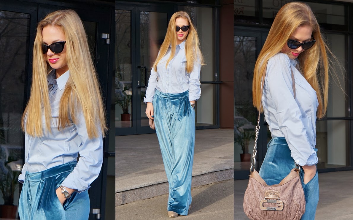 OOTD: Electric Blue de Catifea – încercarea nr.2
