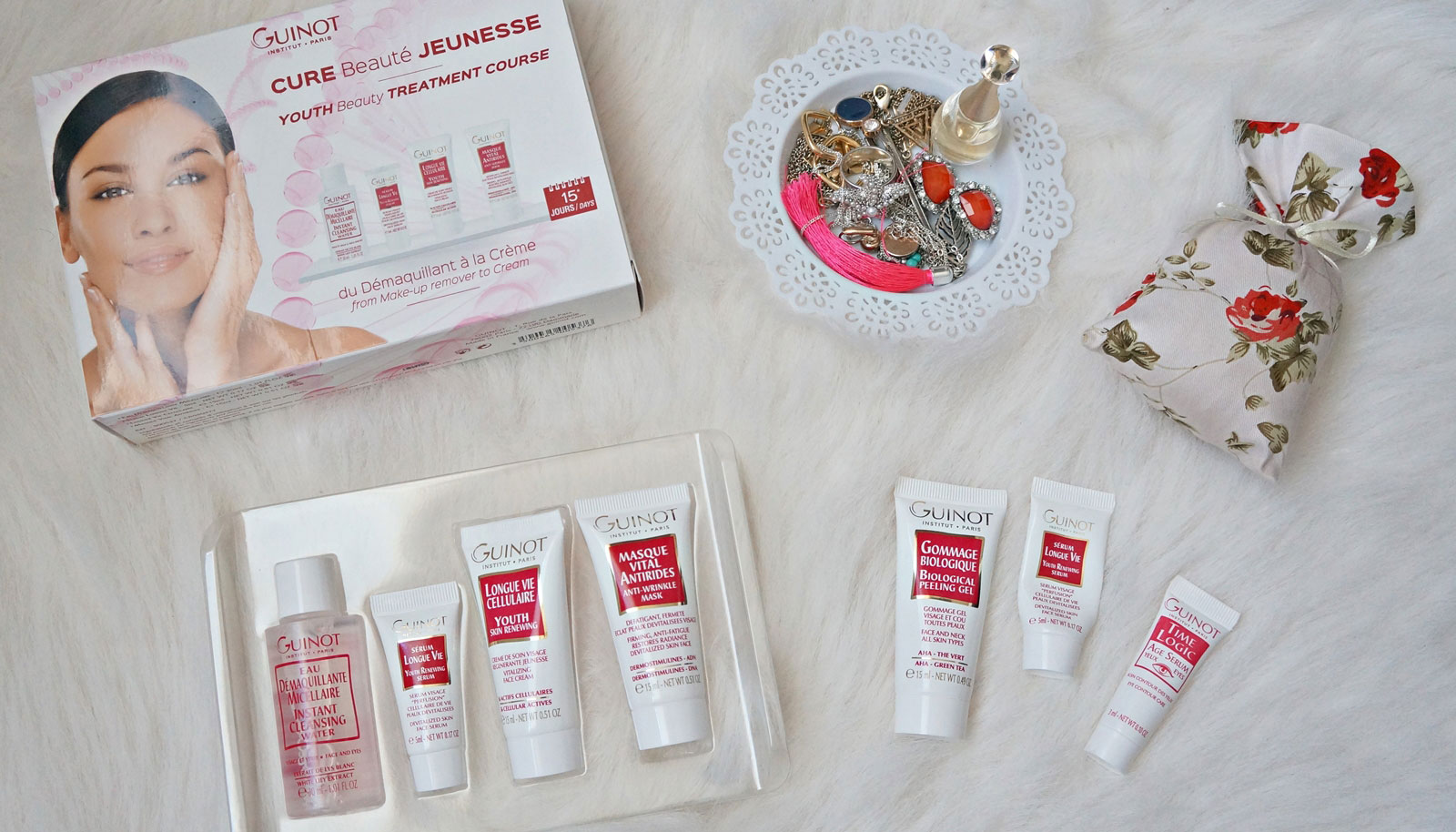 Rutina de îngrijire facială cu produse Guinot