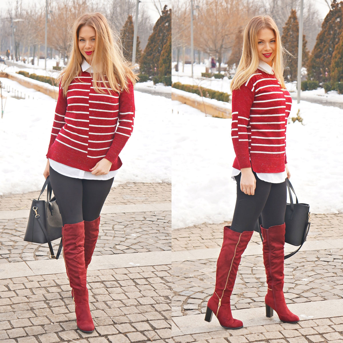 Burgundy Casual Chic