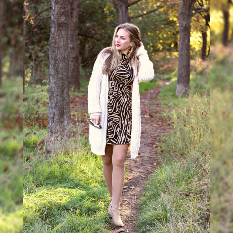 Outfit de toamnă (nude & animal print)